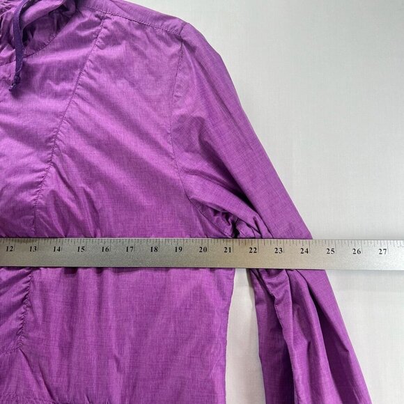 Prana Jacket Womens Sz M Fiona Anorak Windbreaker 1/2 Zip Hoodie Pullover Purple - Picture 9 of 11